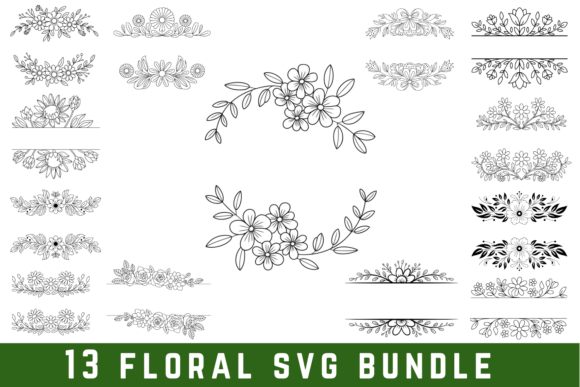 13 Floral Svg Bundle Svg Cut File