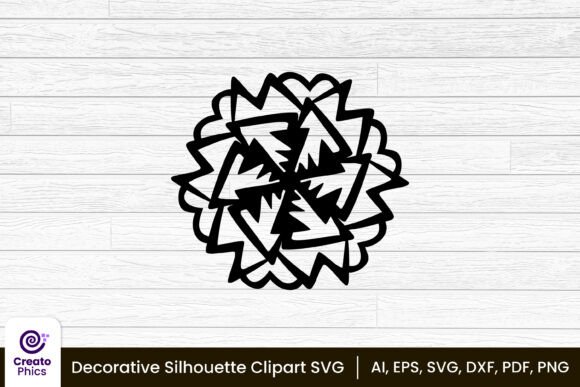 Decorative Element Silhouette Floral SVG