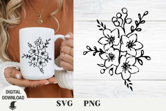 Flower Svg, Wildflower, Floral Svg, Summ