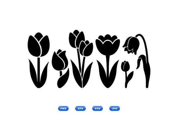 Tulip Floral SVG Clipart Pack