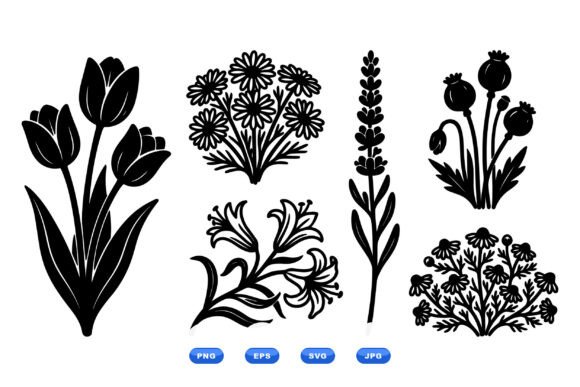 Vintage Floral SVG Clipart Pack